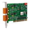 2-port Isolated Protection CAN FD Universal PCI Card with 5-pin screw terminal connectorICP DAS